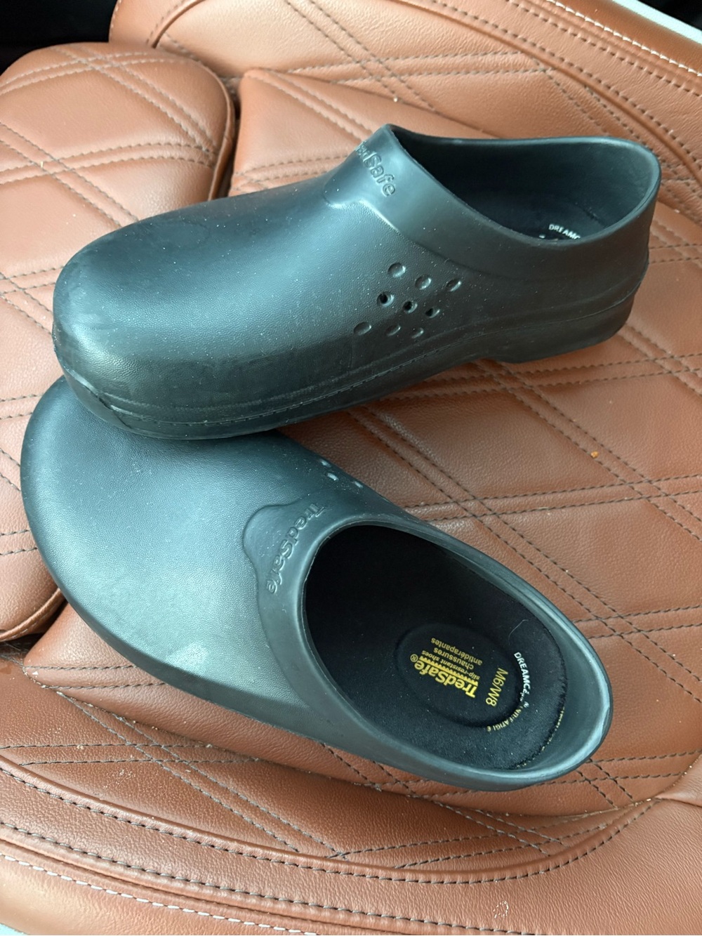 Black Slip-On Work Clogs for woman or men, only wore a couple of times